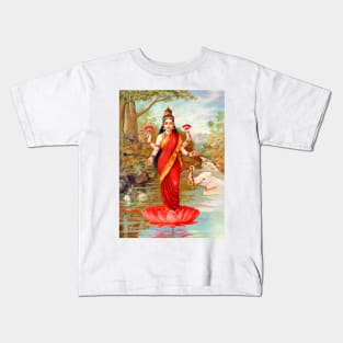 Lakshmi, Hindu Goddess of Wealth, Fortune & Prosperity Kids T-Shirt